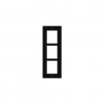 ENTRY PANEL 3MOD. FLUSH FRAME/BLACK/ IP VERSO 9155013B 2N | 9155013B | 8595159509457