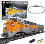 LeanToys Klocki Konstrukcyjne Pociąg Szaro-Ż&oacute;łty Zdalnie Sterowany RC 1751 el. LEAN Toys | 23647 | 5905991072461