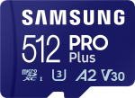 MEMORY MICRO SDXC PRO+ 512GB/W/ADAPT MB-MD512SA/EU SAMSUNG | MB-MD512SA/EU | 8806094780550