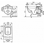Miska WC Koło Life! Rimfree wisząca (M23120000) | M23120000 | 5906976490980