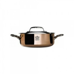 De Buyer De Buyer Prima Matera Saucepot copper/steel low 24cm induction | DB6241-24 | 3011246241246