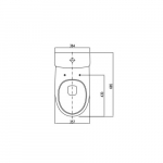 Zestaw kompaktowy WC Koło Miska kompaktowa WC Rimfree Nova Pro (M33220000) | M33220000 | 5906976399894