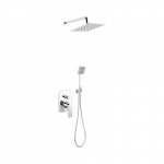 Zestaw prysznicowy Ferro Zestaw natryskowy ALGEO SQUARE podtynkowy, z baterią, chrom (BAQ7P-SET1-S) | 5902194951739 | 5902194951739