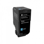 Toner Lexmark 74C2SCE Cyan Oryginał  (74C2SCE) | 74C2SCE | 0734646614207