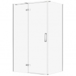 Cersanit KABINA PRYSZNICOWA CITY Z ZAWIASAMI CHROM 120X90X195 LEWA TRANSP | EZZR1000105810 | 5901771110095