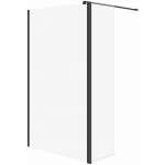 Cersanit (kabiny walk-in) SET B793: Kabina walk-in MILLE z ruchomą ścianką czarny 120x30x200 (S601-180) | S601-180 | 5901771081753
