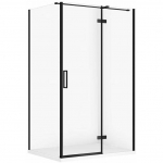 Cersanit SET C578 KABINA CITY PRAWA CZARNA 120X90X195+TAKO SLIM BIAŁY MAT WIR | SZEZ1005566661 | 5901771837701