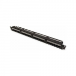 Triton 19 Patch panel MPP24, 1 HU, Cat.6A (klasa EA) (ISO/IEC), 24 porty, czarny RAL 9005 | 26.11.0527 | 4018359363338