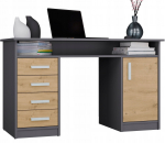 Biurko Dąb Artisan 125 cm x 55 cm | M-MP-B-ADA-126-ANTA | 5900354142751