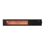SUNRED | Heater | RDS-15W-B, Fortuna Wall | Infrared | 1500 W | Black | IP55 | RDS-15W-B | 8719956293030