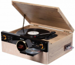 Wieża Denver Miniwieża Denver MRD-180 z gramofonem i radio DAB+/FM drewniana | MRD-180 | 5706751088926