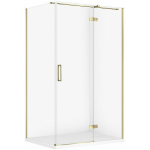 Cersanit SET C584 KABINA CITY PRAWA ZŁOTA 120X90X195+TAKO SLIM BIAŁY WIR | SZEZ1005626661 | 5901771837763