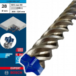 Wiertło Bosch Bosch hammer drill bit SDS max-8X 28x200x320mm - 2608900247 EXPERT RANGE | 2608900247 | 4059952533216