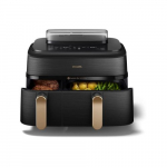 Philips Airfryer 5000 Series NA552/00, 9L Black / Gold EU - ONLY BOX DAMAGE | NA55200DMG | 8720389049286-D