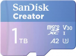 Karta SanDisk Creator MicroSDXC 1 TB Class 10 UHS-I/U3 A2 V30 (SDSQXAV-1T00-GN6MS) | SDSQXAV-1T00-GN6MS | 619659217228