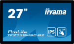 27" iiyama TF2738MSC-B2: IPS, FullHD, capacitive, 10P, 500cd/m2, DP, HDMI, DVI, 16/7, IP1X, čern&yacute; | TF2738MSC-B2 | 4948570118199