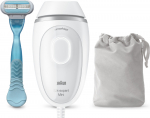 Depilator Braun Braun Silk-expert Mini PL1124, hair remover (white/silver, incl. bag + Venus Smooth) | PL1124 | 4210201437765