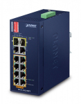 Planet Przełącznik indukcyjny IFGS-1022HPT 8x 100Mb PoE +2 Giga/SFP | IFGS-1022HPT | 4711605283199