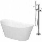Wanna Cersanit SET B719: Wanna wolnostojąca owalna INVERTO 170x80 z baterią wolnostojącą INVERTO chrom (S601-138) | S601-138 | 5901771078715