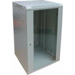 Digitus Szafa sieciowa wisząca 19'' 18U rack 600x600, drzwi szyba, szary, dzielona, złożona, 60kg | 391705 | 5907772591284