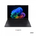 Lenovo ThinkPad L16 G3 AMD | Black | 16 " | IPS | WUXGA | 1920 x 1200 pixels | Anti-glare | AMD Ryzen AI 5 | 430 | 16 GB | SODIMM DDR5 | Solid-state drive capacity 512 GB | AMD Radeon 840M Graphics | Windows 11 Pro | 802.11be | Bluetooth version 5.4  ...