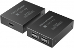 HUB USB Techly Extender / HUB 4-Portowy USB 2.0 Cat6 do 150m | 365580 | 8059018365580