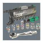 Zestaw narzędzi Wera Wera 9750 Kraftform Compact and Tool-Check PLUS Set 1, 57-piece tool set (black/green, socket wrench and bit set, in foam insert for workshop trolley) | 05150150001 | 4013288225344