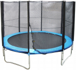 Trampolina ogrodowa Springos Zestaw Trampolina Siatka Osłona na Sprężyny Ochronna Trwała KUBISPORT 366cm | Kub_05-CAA19K | 8595727401787