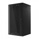 Wall-Mounted Rack 19'' 22U 600X600mm black | WF01-6622-10B | 5901969403275