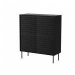 Cama 4D CORTINA chest of drawers 102x40x118 black | 490303 | 5903815011153