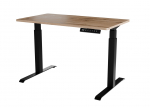 Desk with electric height adjustment MOON 121x67x72-120 black/tan | 104023 | 5903815008931