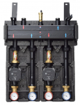 Purmo Zestaw DX4 z pompami Grundfos UPM3S Auto 25-60 | 656131 | 5902052119608