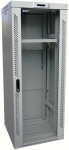 Szafa Lexi-NET LEXI-Net 19'' stojakowy rozdzielacz 24U 600x600 rozbieralny, jednostka wentylacyjna, termostat, k&oacute;łka, 600kg, szkło, szary | LS24U-60/60 | 725765541604