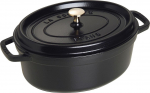 STAUB Garnek żeliwny owalny 4.2l czarny | 6067-uniw | 3272341029256