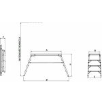 Drabex aluminiowa 4 stopniowa (DR453) | DR453 | 5903726422598