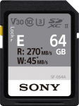 Sony m&auml;lukaart SDXC 64GB E UHS-II U3 V30 | SFE64A.AE | 4548736147355