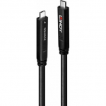 Kabel USB Lindy USB-C - USB-C 10 m Czarny (43333) | 43333 | 4002888433334