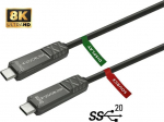 Kabel USB VivoLink USB-C - USB-C 10 m Czarny (PROUSBCMM10OP) | PROUSBCMM10OP | 5715063158180
