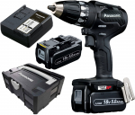 Wiertarko-wkrętarka Panasonic EY74A3 18 V 2 x akumulator 5 Ah | PAEY74A3LJ2G32 | 5025232899852