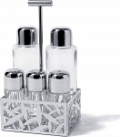 Alessi Cactus Condiment Set - oil,vinegar,S+P,spices MSA16 | MSA16 | 8003299925100