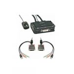 Przełącznik Lindy DVI KVM Switch 2 Port Compact USB 2 Audio USB 2 Audio/Mikr. - 42341 | 42341 | 4002888423410