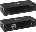 Eaton Tripp Lite Series USB C to HDMI over Cat6 Extender Kit with KVM Support, 4K 60Hz, 4:4:4, Transmitter/Receiver, USB, PoC, HDCP 2.2, up to 230 ft., TAA - Rozszerzenie dla wideo/audio - HDMI, USB-C - przez CAT 6 - do 70 m - zgodny z TAA - dla P/ | ...