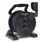 PCE Przedłużacz bębnowy Xreel 4 gniazda 3 x 2,5mm IP20 25m (92501T48243) | 92501T48243 | 5902082051671