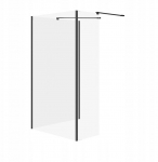 Cersanit (kabiny walk-in) SET B799: Kabina walk-in MILLE ścianka stała czarny 90x100x30x200 (S601-186) | S601-186 | 5901771081814