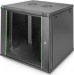 Szafa Digitus Rack DN-19 12U-6/6-EC-SW wall mount black | DN-19 12U-6/6-EC-SW | 4016032257820