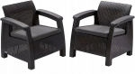 Keter Garden chairs Corfu Duo Set peleki 8711245158778 | 8711245158778 | 8711245158778