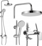 Rea Zestaw Prysznicowy Veneta Chrom | 5902557393169 | 5902557393169