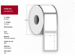 Capture Label 105 x 251mm, Core 76mm, | Label 105 x 251mm, Core 76mm, | 5715063688335