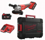 Szlifierka Milwaukee Szlifierka kątowa 125mm z walizką, ładowarką i dwoma akumulatorami M18BLSAG125XPD-402X 4933492646 | 4933492646 | 4058546413965