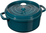 STAUB STAUB LA COCOTTE Garnek żeliwny okrągły 3.7 ltr, La Mer | NPC-40508-654-0 | 3272340034626